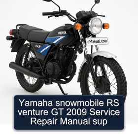 Yamaha snowmobile RS venture GT 2009 Service Repair Manual sup