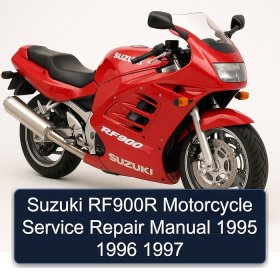 Suzuki RF900R Motorcycle Service Repair Manual 1995 1996 1997