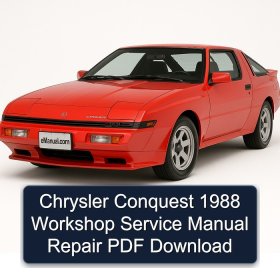 Chrysler Conquest 1988 Workshop Service Manual Repair PDF Download