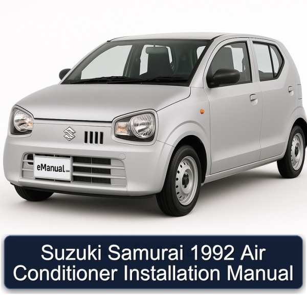 Suzuki Samurai 1992 Air Conditioner Installation Manual