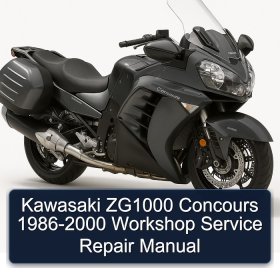 Kawasaki ZG1000 Concours 1986-2000 Workshop Service Repair Manual