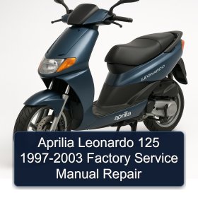 Aprilia Leonardo 125 1997-2003 Factory Service Manual Repair
