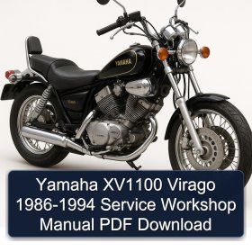 Yamaha XV1100 Virago 1986-1994 Service Workshop Manual PDF Download