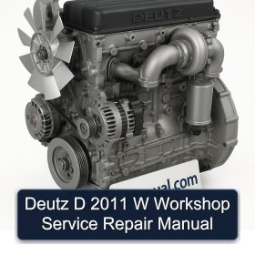 Deutz D 2011 W Workshop Service Repair Manual