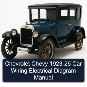 Chevrolet Chevy 1923-26 Car Wiring Electrical Diagram Manual