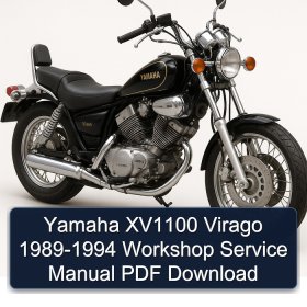 Yamaha XV1100 Virago 1989-1994 Workshop Service Manual PDF Download