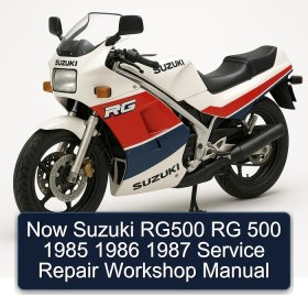 Now Suzuki RG500 RG 500 1985 1986 1987 Service Repair Workshop Manual