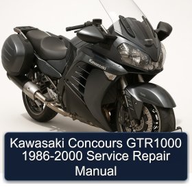 Kawasaki Concours GTR1000 1986-2000 Service Repair Manual