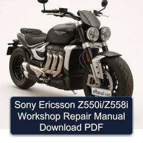 Sony Ericsson Z550i/Z558i Workshop Repair Manual Download PDF