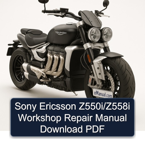 Sony Ericsson Z550i/Z558i Workshop Repair Manual Download PDF