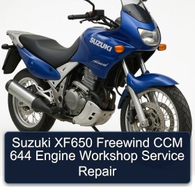 Suzuki XF650 Freewind CCM 644 Engine Workshop Service Repair