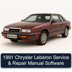 1991 Chrysler Lebaron Service & Repair Manual Software