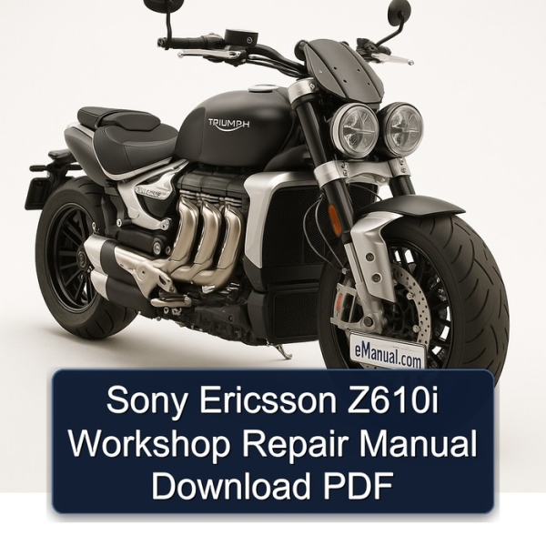 Sony Ericsson Z610i Workshop Repair Manual Download PDF