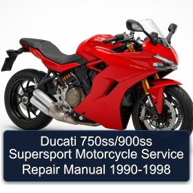 Ducati 750ss/900ss Supersport Motorcycle Service Repair Manual 1990-1998