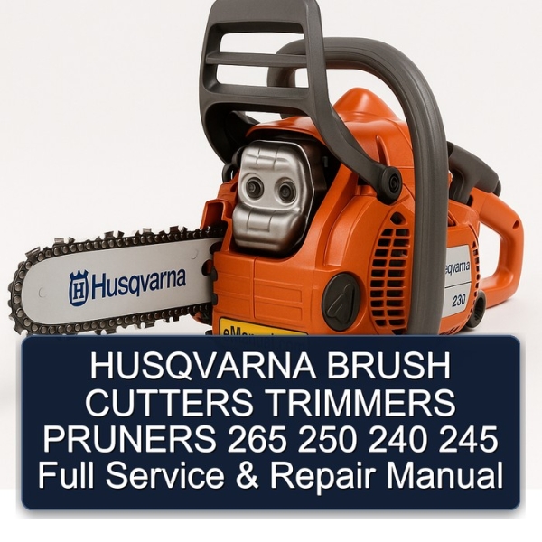 HUSQVARNA BRUSH CUTTERS TRIMMERS PRUNERS 265 250 240 245 Full Service & Repair Manual
