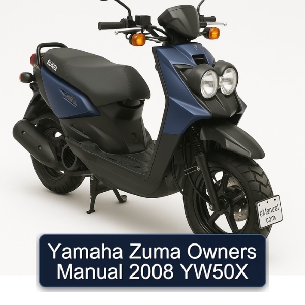 Yamaha Zuma Owners Manual 2008 YW50X