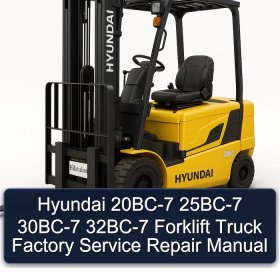 Hyundai 20BC-7 25BC-7 30BC-7 32BC-7 Forklift Truck Factory Service Repair Manual