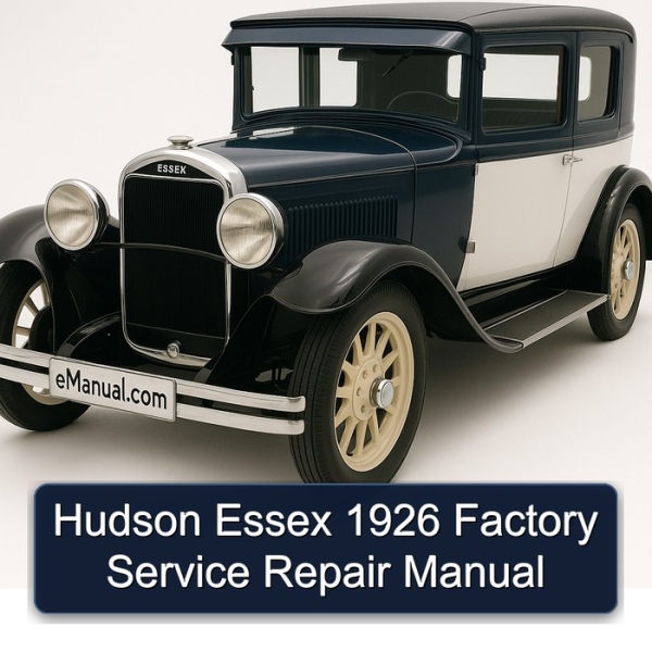 Hudson Essex 1926 Factory Manual de servicio y reparación