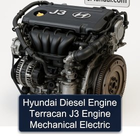 Hyundai Diesel Engine Terracan J3 Engine Mechanical Electric
