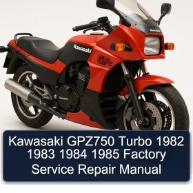 Kawasaki GPZ750 Turbo 1982 1983 1984 1985 Factory Service Repair Manual