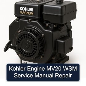 Kohler Engine MV20 WSM Service Manual Repair