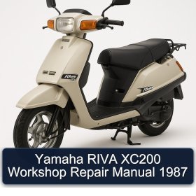 Yamaha RIVA XC200 Workshop Repair Manual 1987