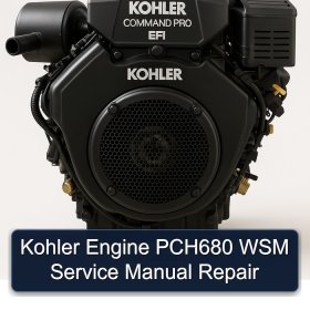 Kohler Engine PCH680 WSM Service Manual Repair