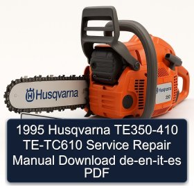 1995 Husqvarna TE350-410 TE-TC610 Service Repair Manual Download de-en-it-es PDF
