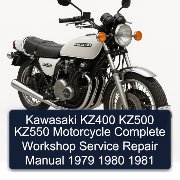 Kawasaki KZ400 KZ500 KZ550 Motorcycle Complete Workshop Service Repair Manual 1979 1980 1981