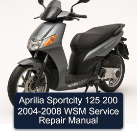 Aprilia Sportcity 125 200 2004-2008 WSM Service Repair Manual
