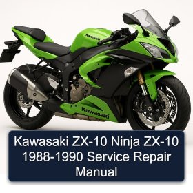 Kawasaki ZX-10 Ninja ZX-10 1988-1990 Service Repair Manual