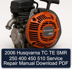 2006 Husqvarna TC TE SMR 250 400 450 510 Service Repair Manual Download PDF