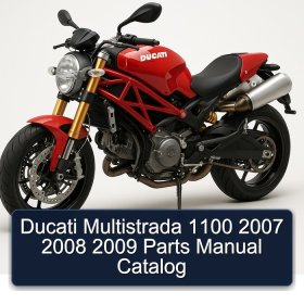Ducati Multistrada 1100 2007 2008 2009 Parts Manual Catalog
