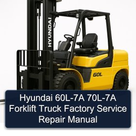 Hyundai 60L-7A 70L-7A Forklift Truck Factory Service Repair Manual