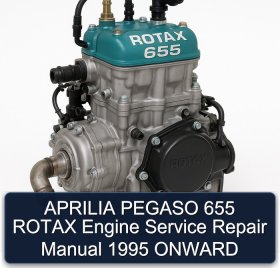 APRILIA PEGASO 655 ROTAX Engine Service Repair Manual 1995 ONWARD