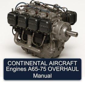 CONTINENTAL AIRCRAFT Engines A65-75 OVERHAUL Manual