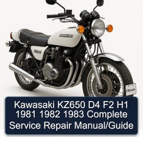 Kawasaki KZ650 D4 F2 H1 1981 1982 1983 Complete Service Repair Manual/Guide