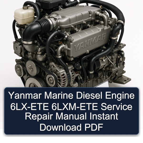 Yanmar Marine Diesel Engine 6LX-ETE 6LXM-ETE Service Repair Manual Instant Download PDF
