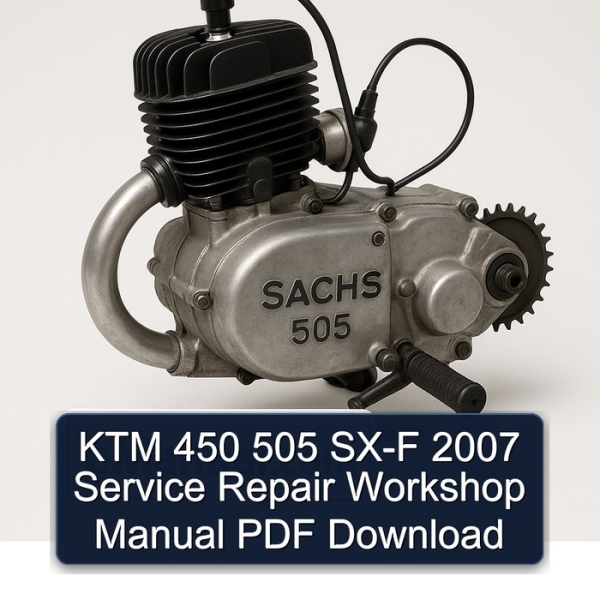 KTM 450 505 SX-F 2007 Service Repair Workshop Manual PDF Download