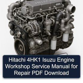 Hitachi 4HK1 Isuzu Engine Workshop Service Manual for Repair PDF Download