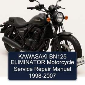 KAWASAKI BN125 ELIMINATOR Motorcycle Service Repair Manual 1998-2007
