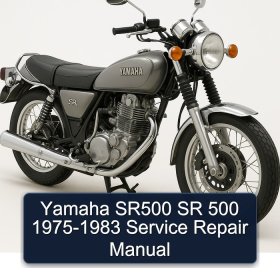 Yamaha SR500 SR 500 1975-1983 Service Repair Manual