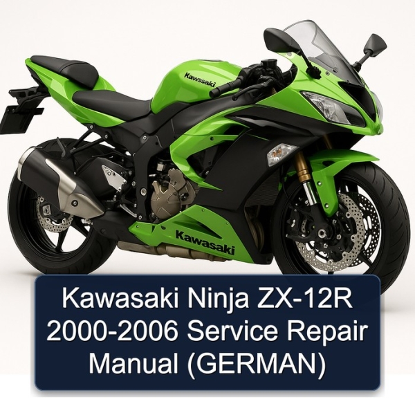 Kawasaki Ninja ZX-12R 2000-2006 Service Repair Manual (GERMAN)