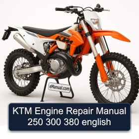 KTM Engine Repair Manual 250 300 380 english