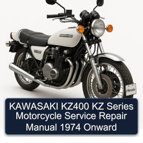 KAWASAKI KZ400 KZ Series Motorcycle Service Repair Manual 1974 Onward