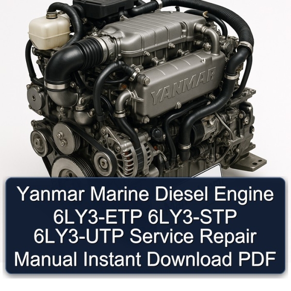 Yanmar Marine Diesel Engine 6LY3-ETP 6LY3-STP 6LY3-UTP Service Repair Manual Instant Download PDF