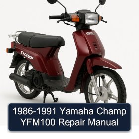 1986-1991 Yamaha Champ YFM100 Repair Manual