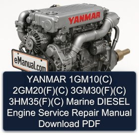 YANMAR 1GM10(C) 2GM20(F)(C) 3GM30(F)(C) 3HM35(F)(C) Marine DIESEL Engine Service Repair Manual Download PDF