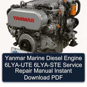 Yanmar Marine Diesel Engine 6LYA-UTE 6LYA-STE Service Repair Manual Instant Download PDF