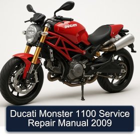 Ducati Monster 1100 Service Repair Manual 2009